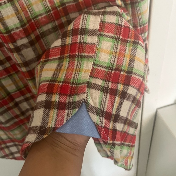 Bogari Designed in Italy Multicolor Plaid Men's Shirt - Picture 7 of 8